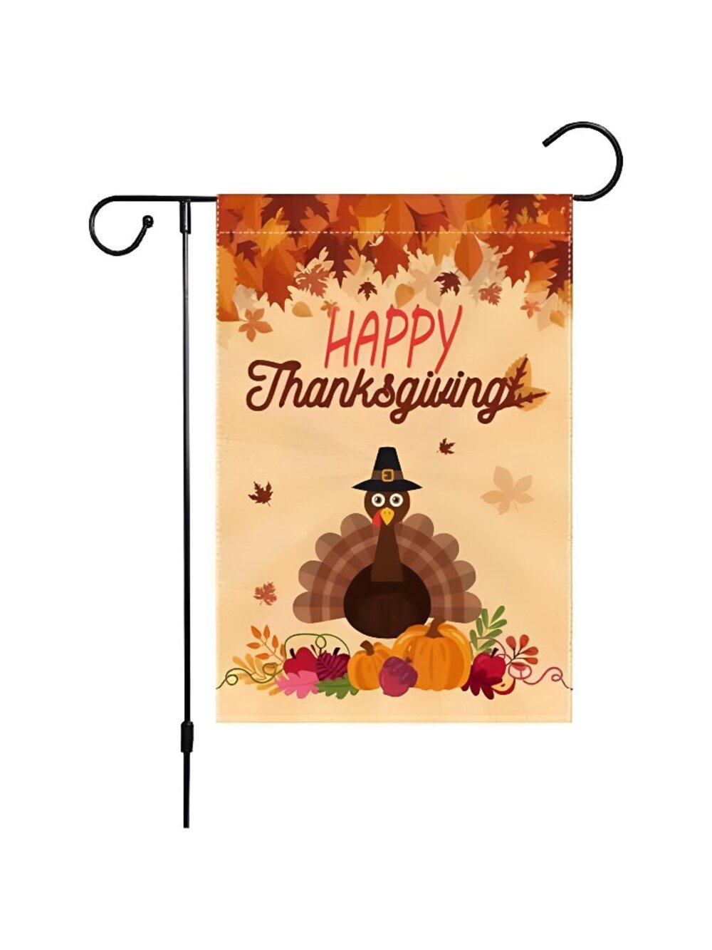Fall Thanksgiving Small Garden Flag 12x18 Inch Vertical Double Sided